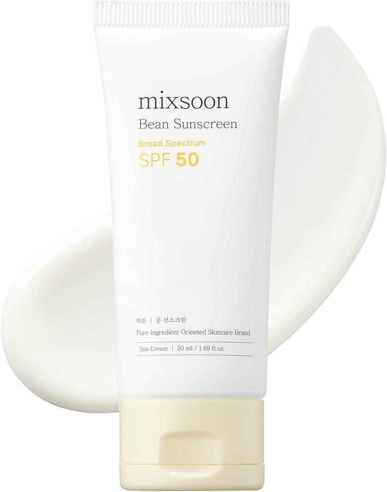 mixsoon Bean Sunscreen-Lightweight Airy Texture SPF 50 Face Sunscreen, No White Cast, Non-Sticky ... | Amazon (US)