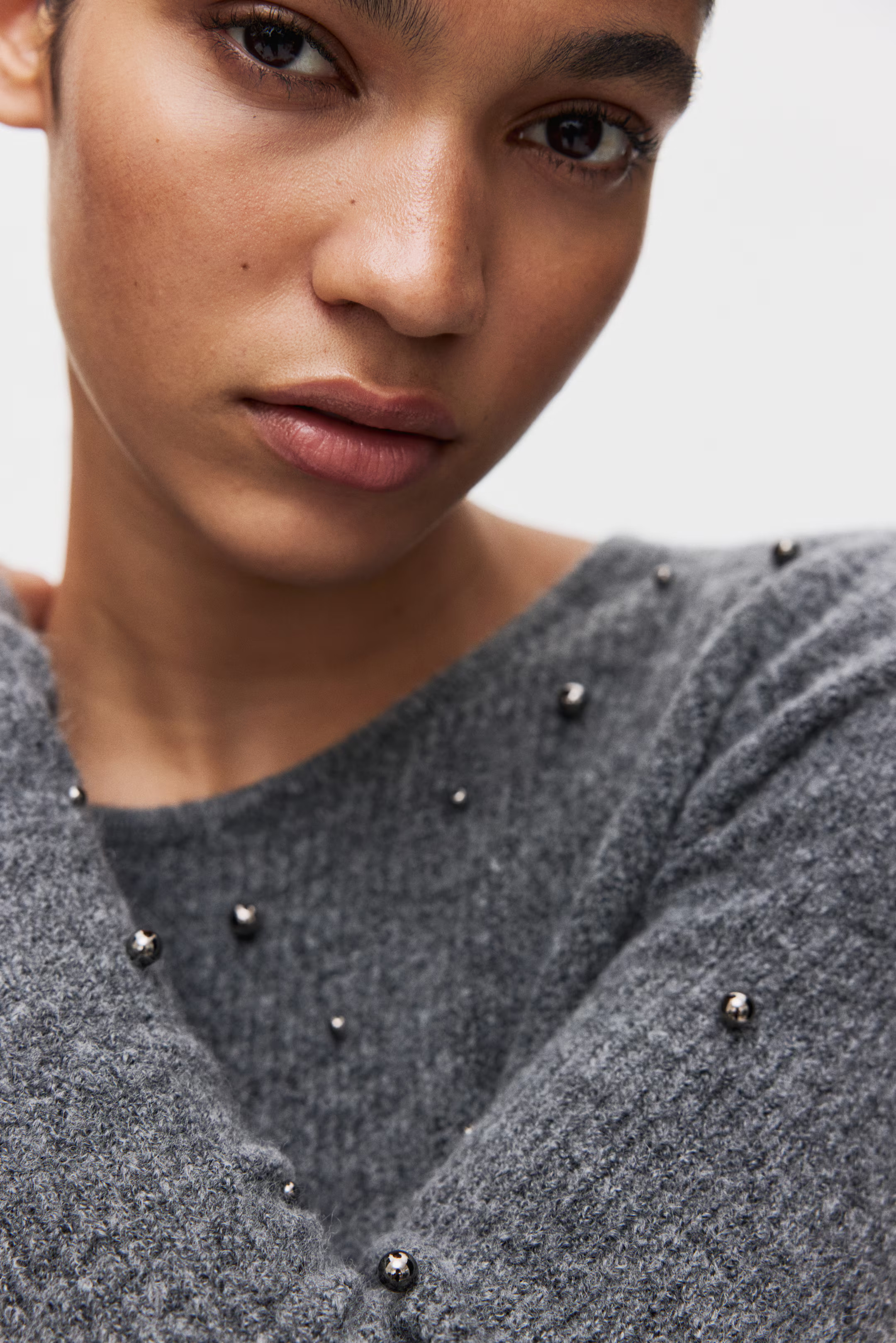 Bead-Embellished Peplum Top | H&M (US + CA)