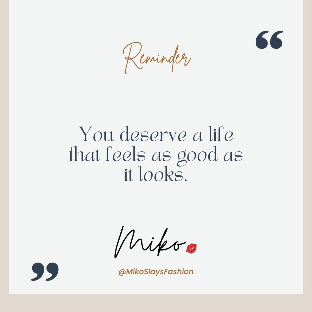 Just a reminder, sis. ✨
You deserve a life that feels as good as it looks. 


#SelfLove #WomenOver50 #BecomingHer #MondayMotivation #FaithOverFear

#LTKselfcare