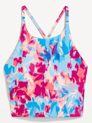 Light Support PowerSoft Longline Sports Bra for Women | Old Navy (CA)