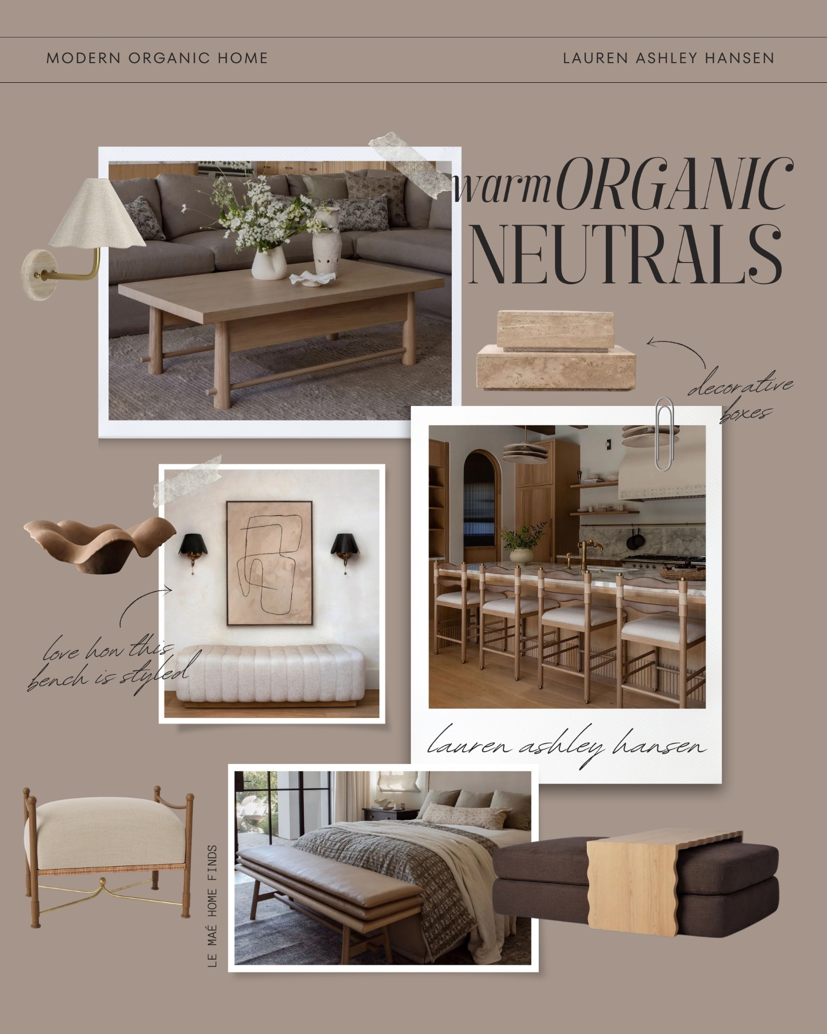 Warm organic neutrals are always a yes for me! Le Maé by Lindye Galloway has the prettiest pieces of heirloom quality, organic textures, and elevated details. I love this inspiration for our new home! 

#LTKHome