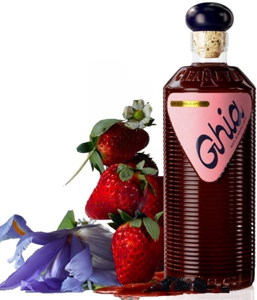 Ghia Non-Alcoholic Berry Apéritif - 500ml (1-Pack) | Botanical Mediterranean-Inspired Spirit Moc... | Amazon (US)