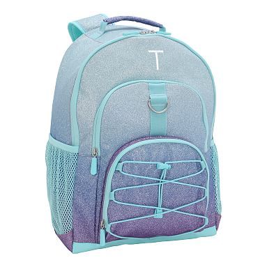 Gear-Up Purple/Pool Ombre Glitter Backpacks | Pottery Barn Teen