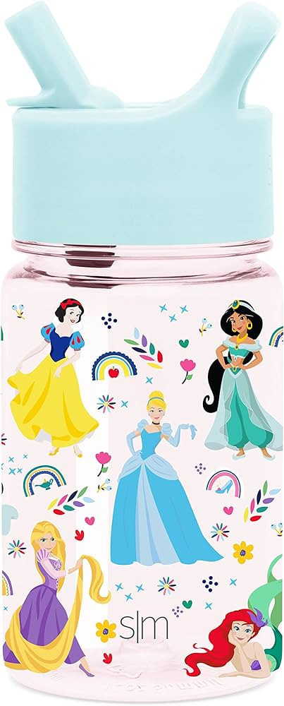 Simple Modern Disney Kids Water Bottle Plastic BPA-Free Tritan Cup with Leak Proof Straw Lid | Re... | Amazon (US)