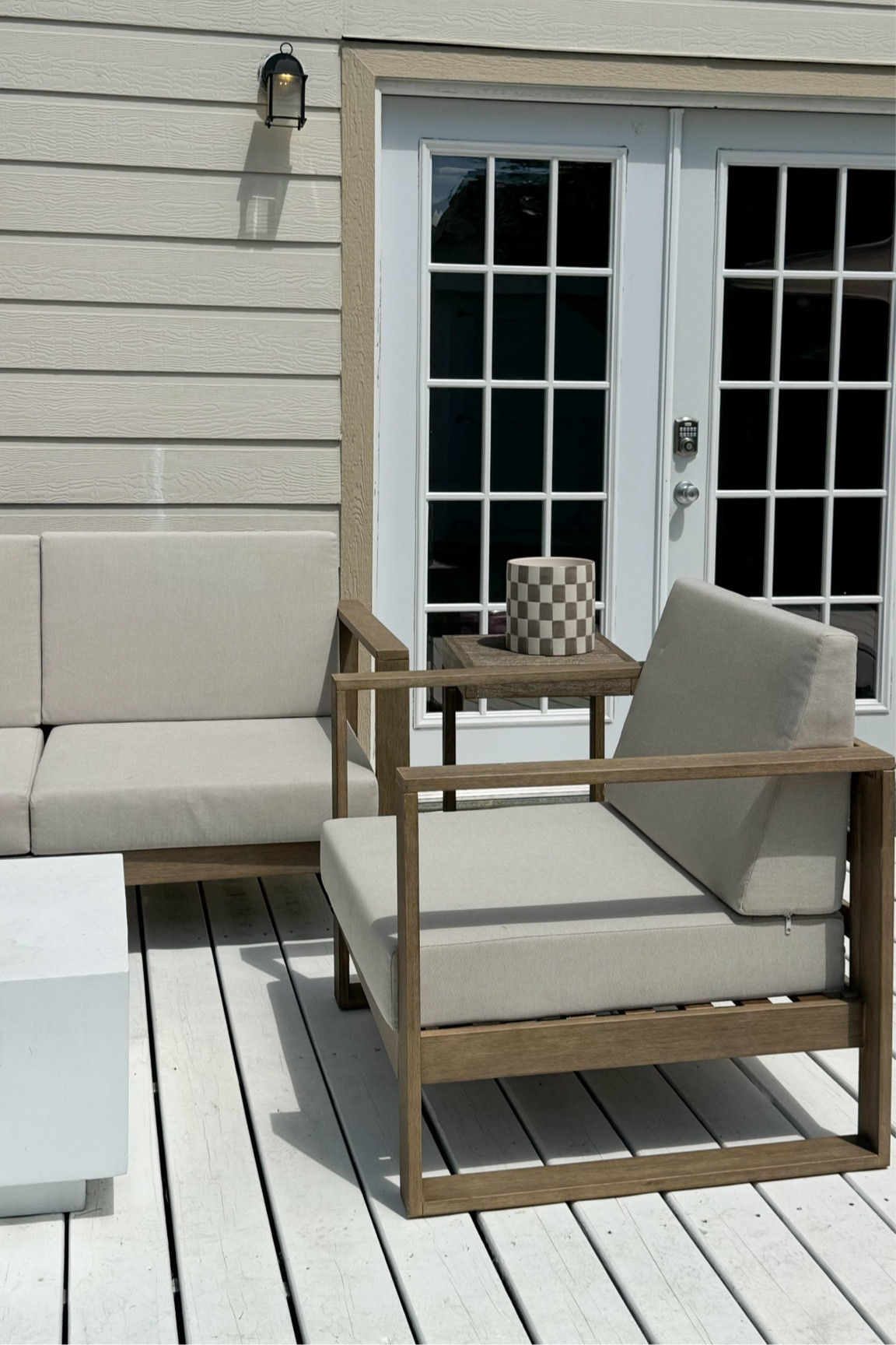 our backyard transformation was complete with this gorgeous patio furniture from @wayfair! 😍🙌 we have had it since April and it’s been through storms and heat and it’s holding up so well. #ad #wayfair

#LTKSummerSales 

#LTKVideo #LTKHome