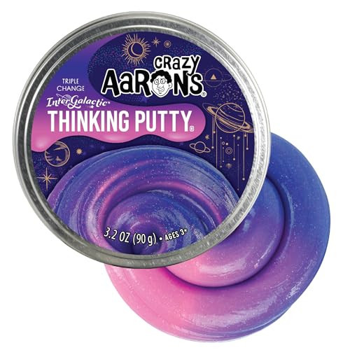 Crazy Aaron's Thinking Putty - Intergalactic - Triple Color Changing Putty for Kids and Adults in a 4" Tin - Creative and Endless Fun, Stress Relief Therapy Toys, Never Dries Out - Made in USA | Amazon (US)