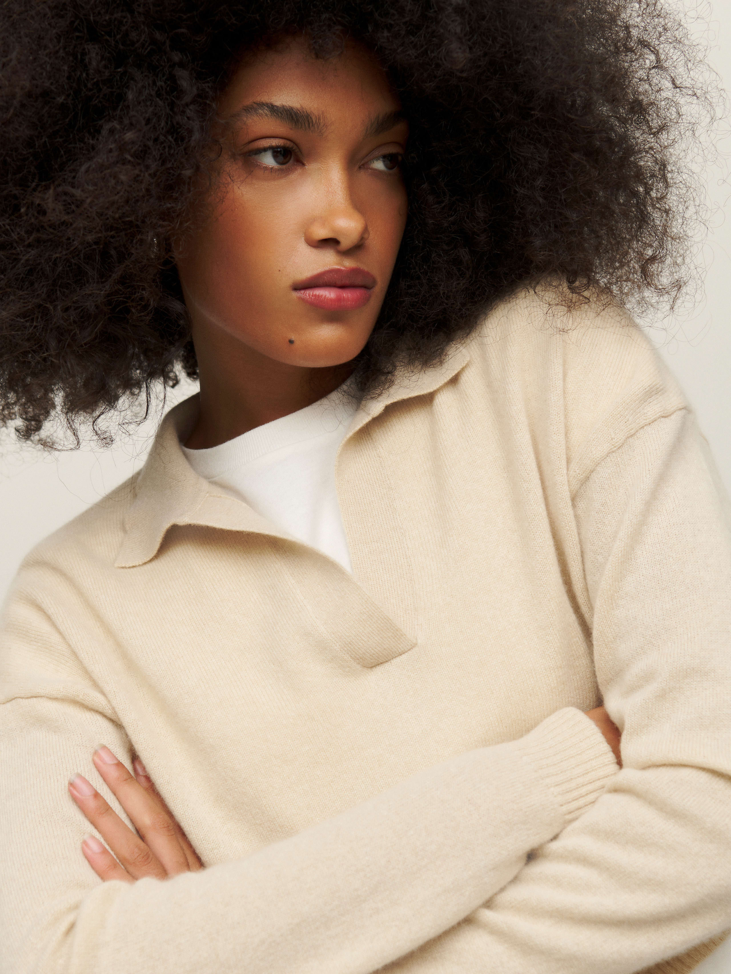 Cashmere Polo Sweater | Reformation (Global)