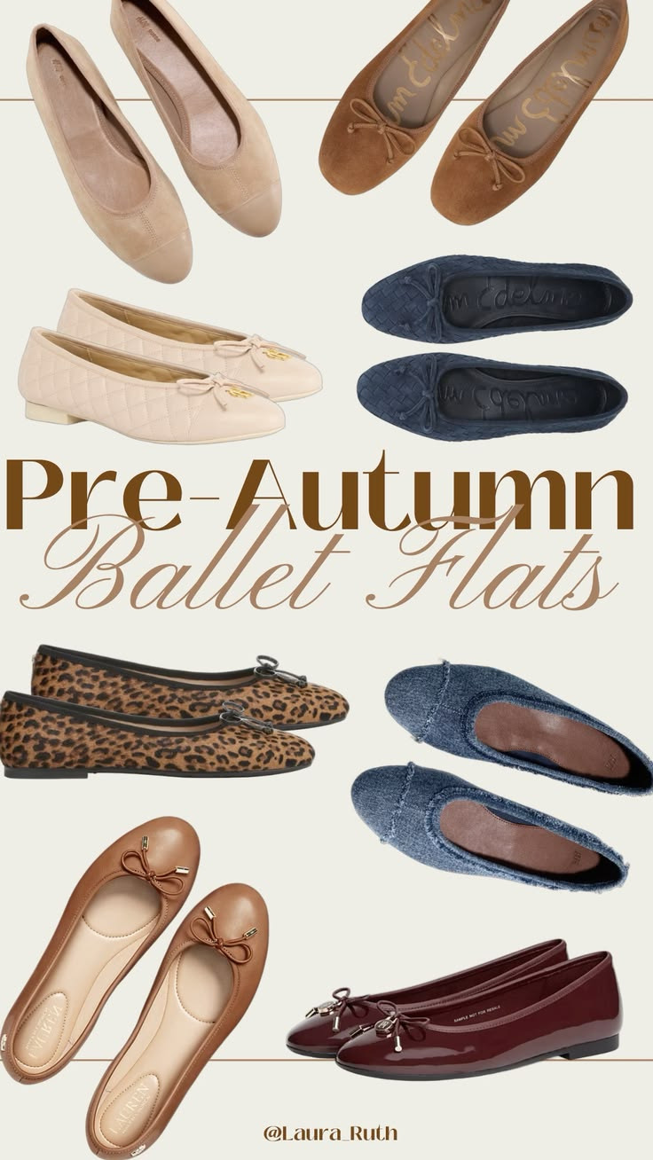 Autumn ballet flats 🍂🤎 The easiest way to transition your wardrobe into the new season. From classic neutrals and rich chocolate suede to denim, leopard print & burgundy these are the pairs for effortless everyday styling. Tap to shop all my picks! 🥿 fall outfits women 

 #LTKuk #LTKautumn #LTKshoes