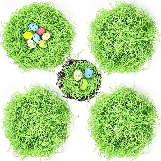 1/2 LB Easter Green Grass Recyclable Paper Shred for Easter Basket Filler Creative Eggs Decor Fil... | Amazon (US)