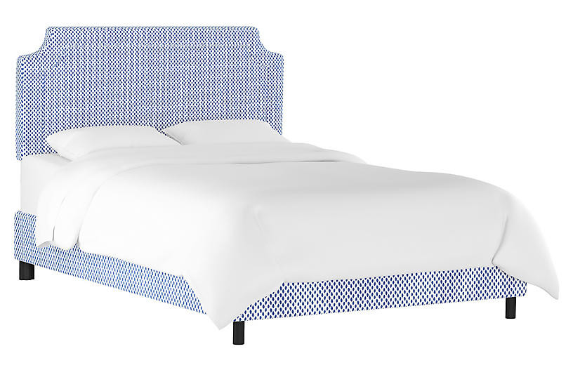 Morgan Bed, Navy Dot | One Kings Lane