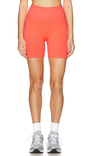 Love Sculpt 5' Biker Short in Neon Coral | Revolve Clothing (Global)
