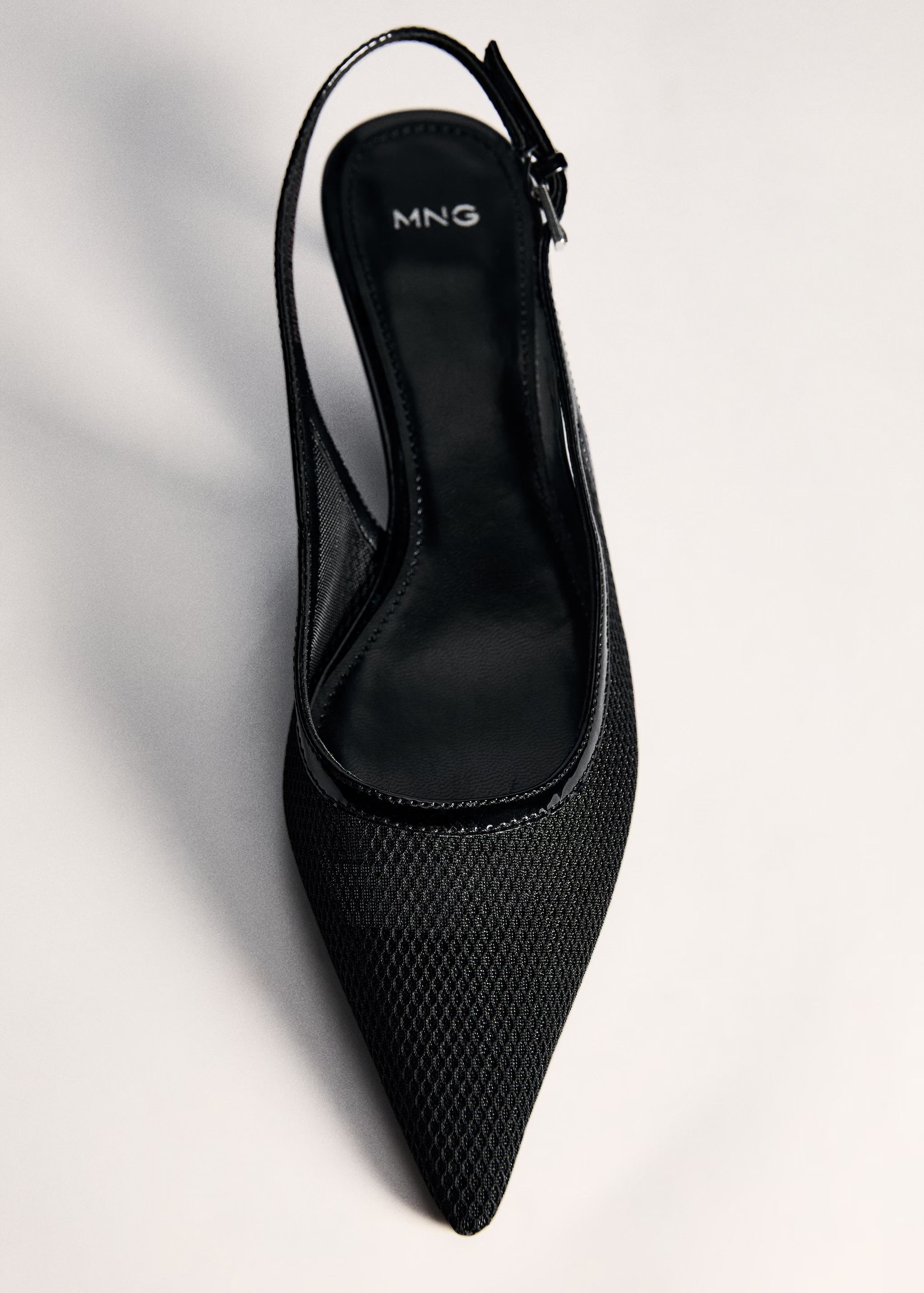 Heeled mesh shoes | MANGO (US)