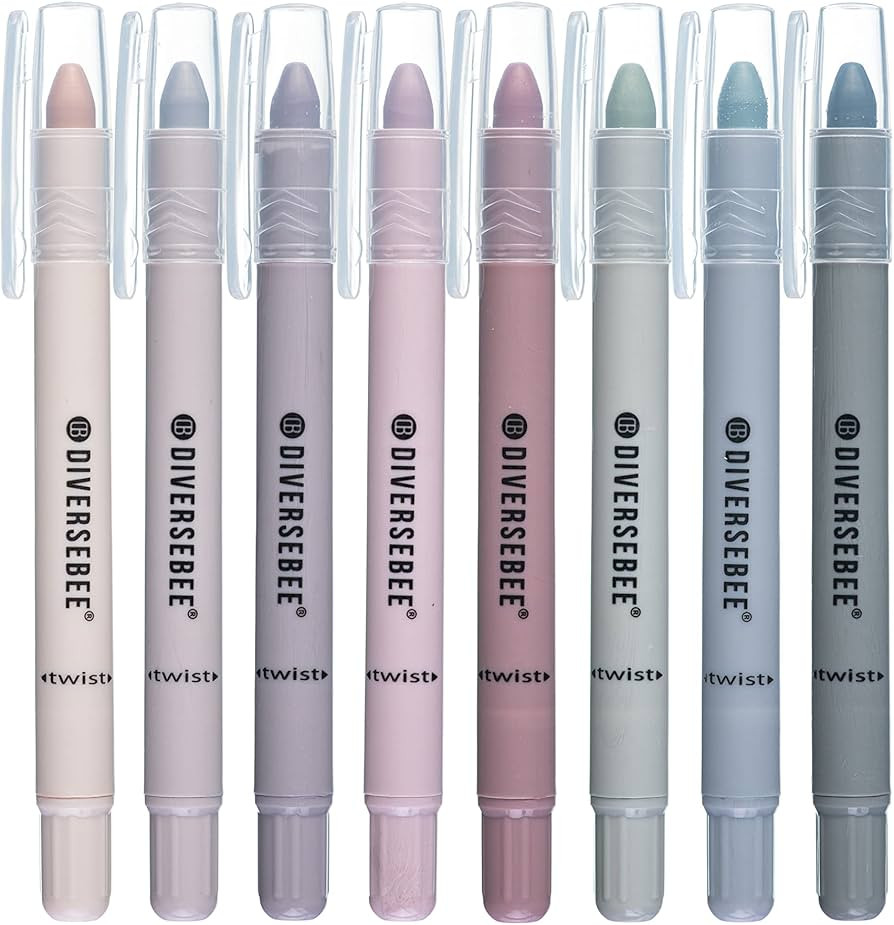 DIVERSEBEE Bible Highlighters and Pens No Bleed, 8 Pack Assorted Colors Gel Highlighters Set, Bib... | Amazon (US)