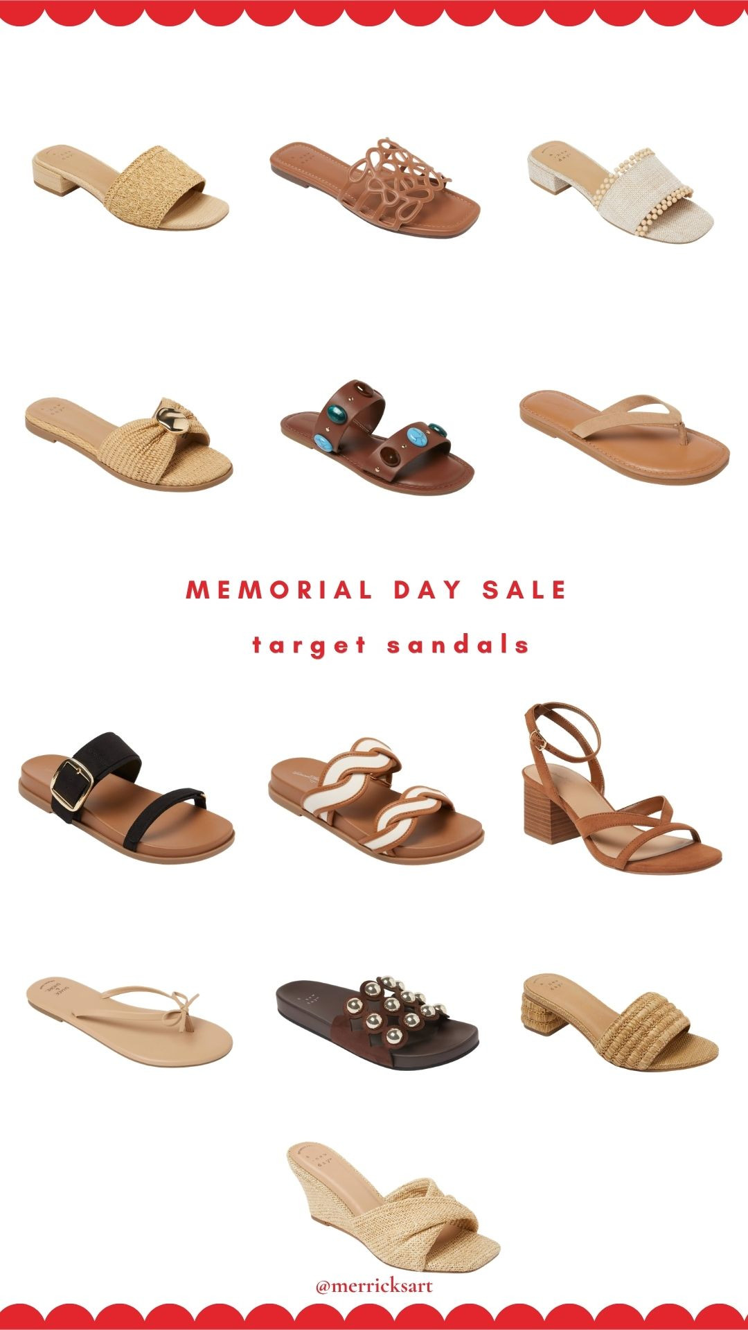 @target Memorial Day Sale is live! up to 40% off of sandals for the entire family.  

 #LTKSaleAlert
