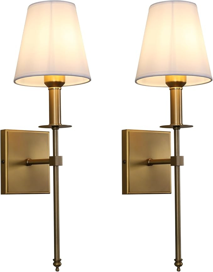 Yosoan Wall Light Wall Lamp Simple Modern Creative Wall Light with Fabric Shades for Kitchen/Dini... | Amazon (DE)