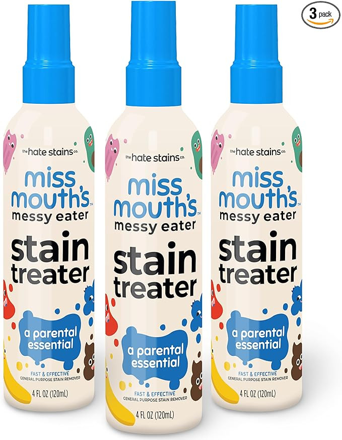 Miss Mouth's Messy Eater Stain Treater Spray - 4oz 3 Pack Stain Remover - Newborn & Baby Essentia... | Amazon (US)