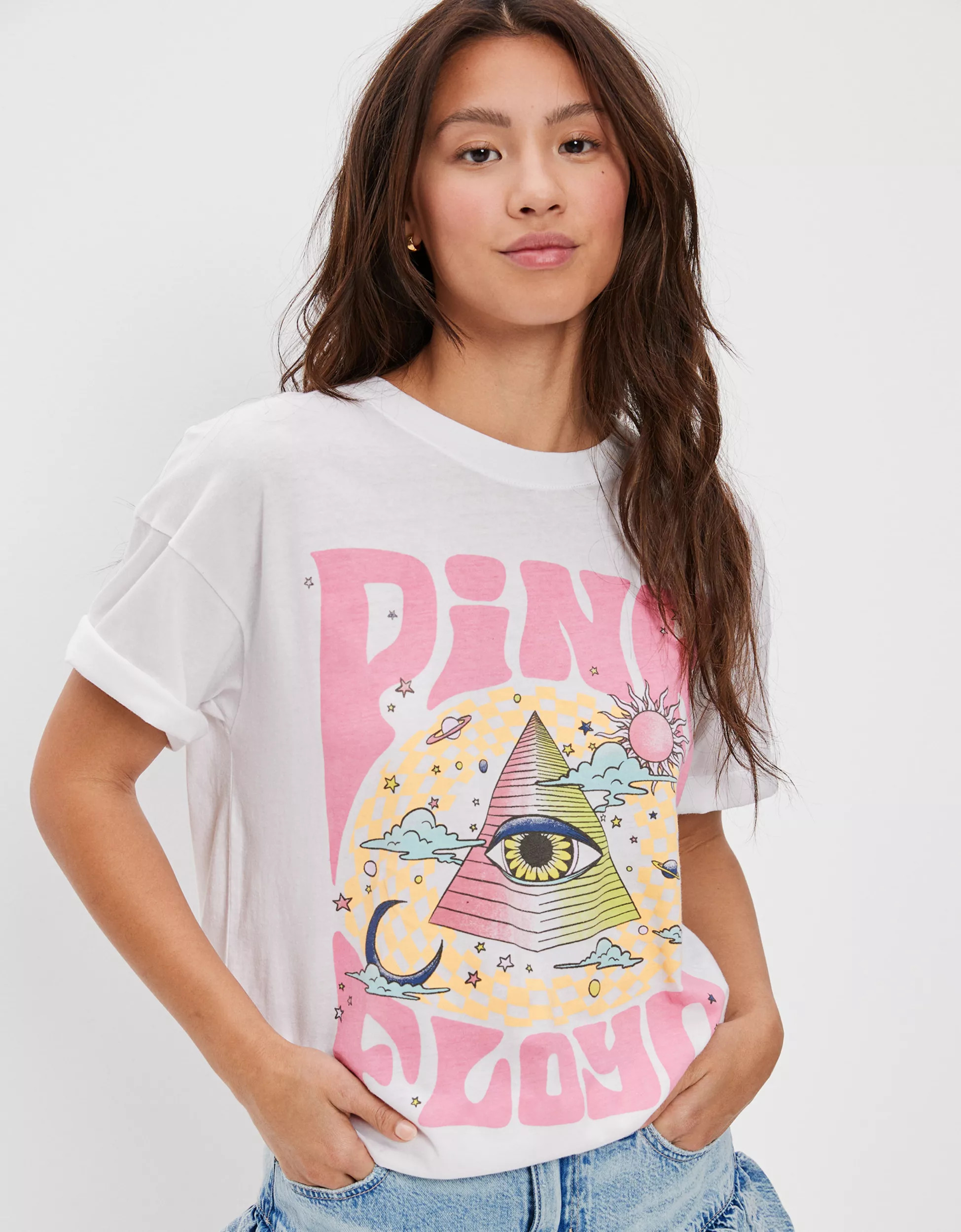 AE Oversized Pink Floyd Graphic Tee | American Eagle Outfitters (US & CA)
