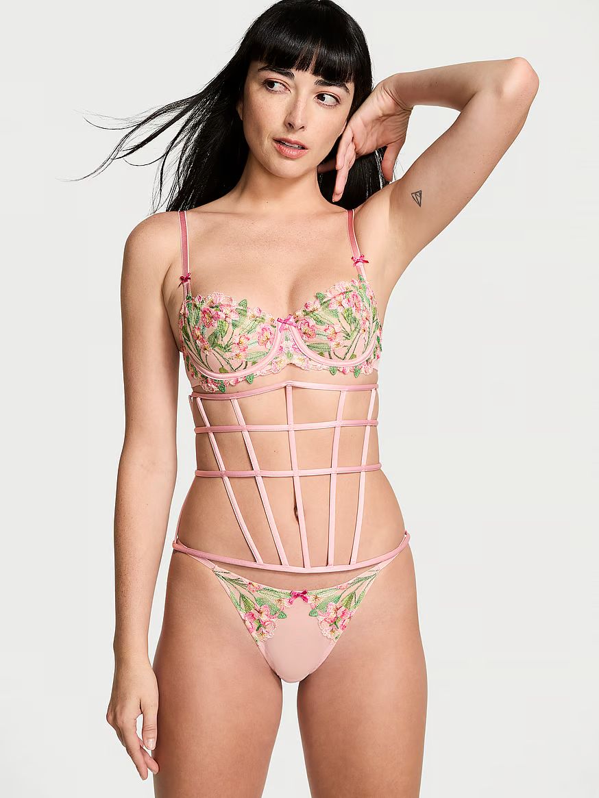 Wicked Unlined Lily Embroidery Balconette Bra | Victoria's Secret (US / CA )