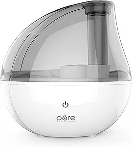 Pure Enrichment® MistAire™ Silver Ultrasonic Cool Mist Humidifier for Bedroom, Office, Nursery... | Amazon (US)