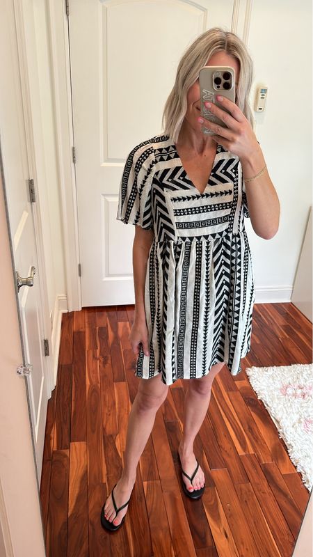 This popular Old Navy dress is currently 30% off + you can get an additional 20% off with code CHLOEE20 making it only $25! I'm 5’4” 110lbs and I’m wearing an XS. 

#LTKFind #LTKstyletip #LTKsalealert