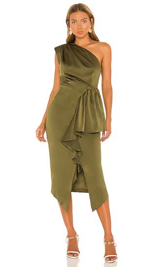 Blakely Dress in Olive | Revolve Clothing (Global)