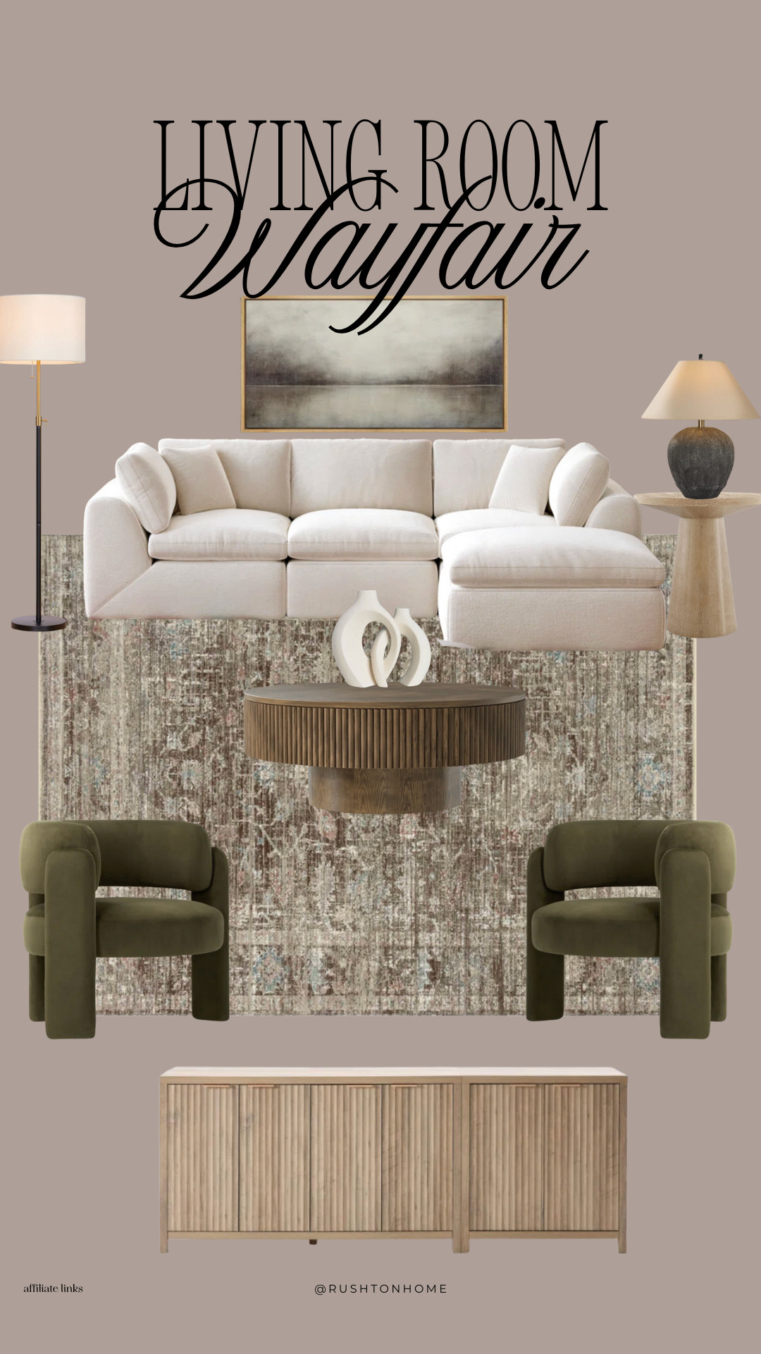 Living Room Wayfair, wayfair living room decor, neutral living room furniture, wayfair sofa finds, organic modern living room, neutral sectional sofa, living room accent chairs, textured area rug wayfair, modern coffee table wayfair, neutral home styling, warm neutral living room, designer inspired living room, timeless living room decor 

 #LTKHome
