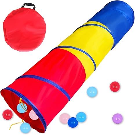 6-ft Kids Tunnel for Toddlers, Pop Up Play Tunnel Tent for Babies or Dogs, Indoor & Outdoor Toys ... | Amazon (US)
