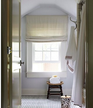 x GordonDunning Stratton Velvet Trimmed Waffle Shower Curtain | Dillard's