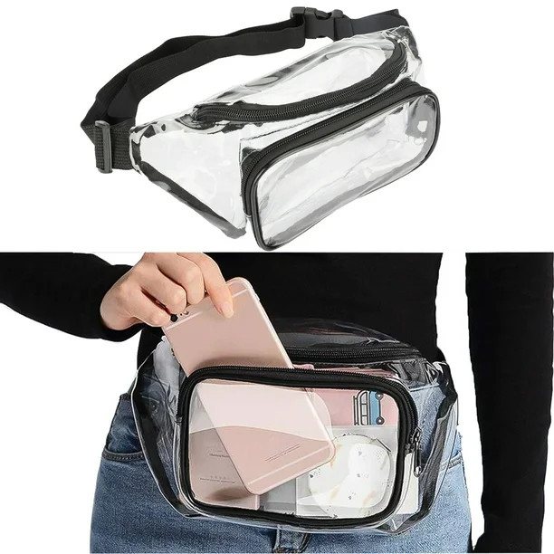 Fanny Pack, EEEkit Clear Fanny Pack Waterproof Cute Waist Bag Stadium Approved Clear Purse Transp... | Walmart (US)