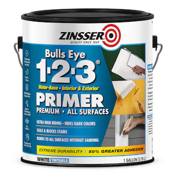Zinsser Bulls Eye 123 Interior/Exterior Multi-purpose Water-based For Use on Wall and Ceiling Pri... | Lowe's