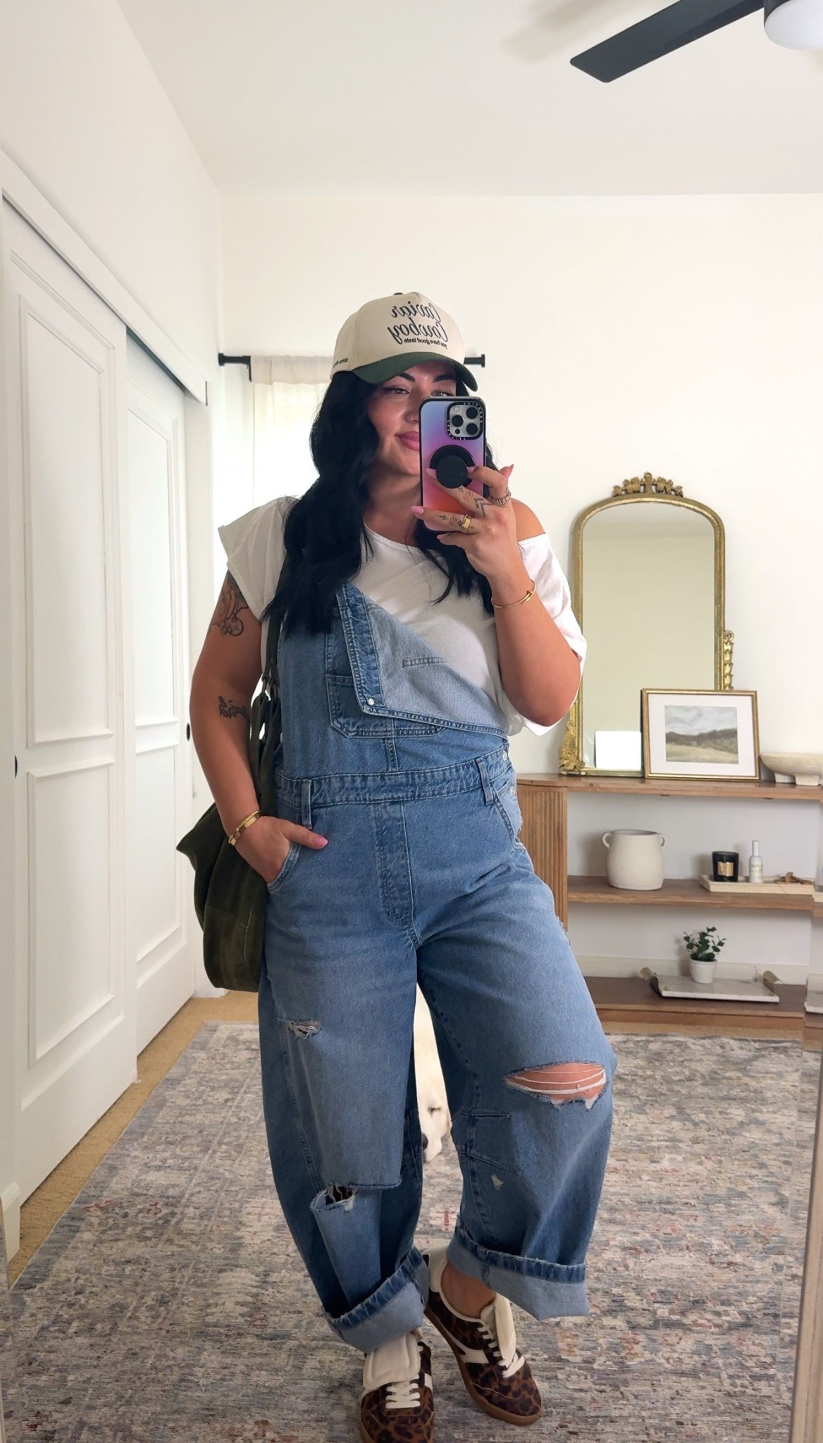 Overalls are a size Large Petite and the top is a large! 

Overalls, off shoulder top, gap, gap midsize, midsize outfits, Tori block

#LTKgrwm #LTKootd #LTKMidsize