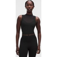 Nulu and Mesh-Overlay Cropped Studio Tank Top | Lululemon (US)