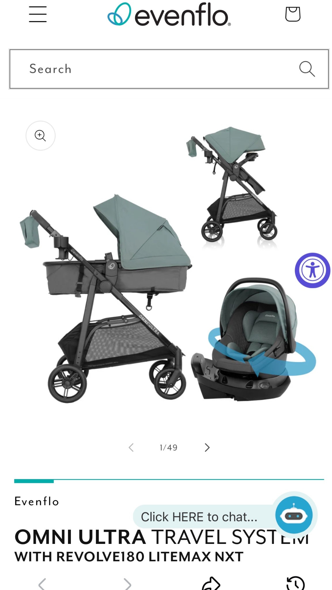 Evenflo omni ultra travel system with revolve 180. Baby stroller, rotational infant car seat, travel system, 

#LTKBaby #LTKTravel