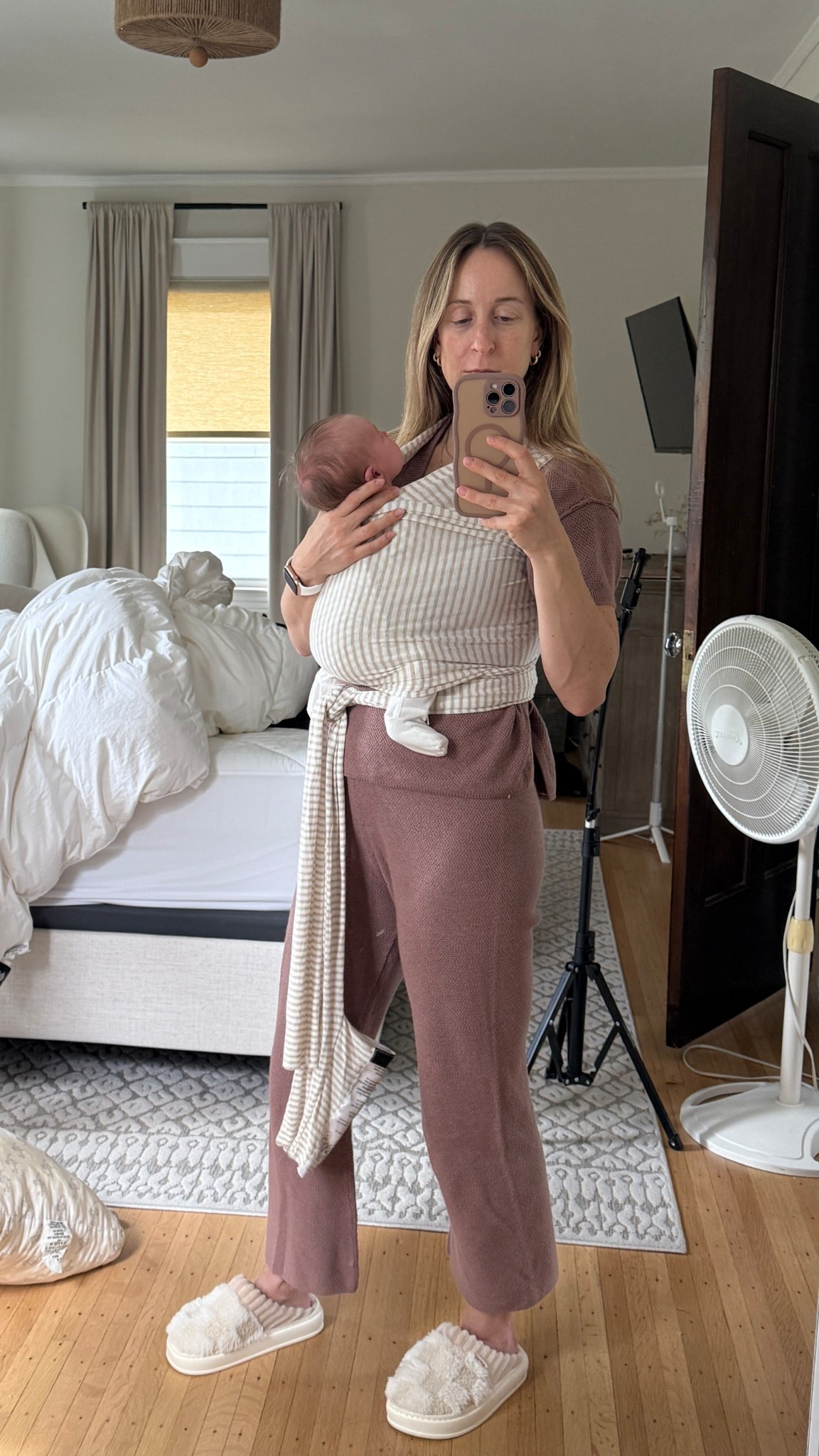 Love this Amazon Knitted Set for Post Partum - comfy cozy two piece sets mauve baby carrier wrap 

#LTKBaby #LTKFindsUnder50