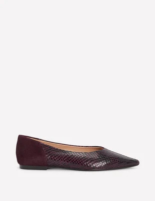 Boden Women's Nigella Pointed Toe Flats in Red | Size 38 | Boden (US)