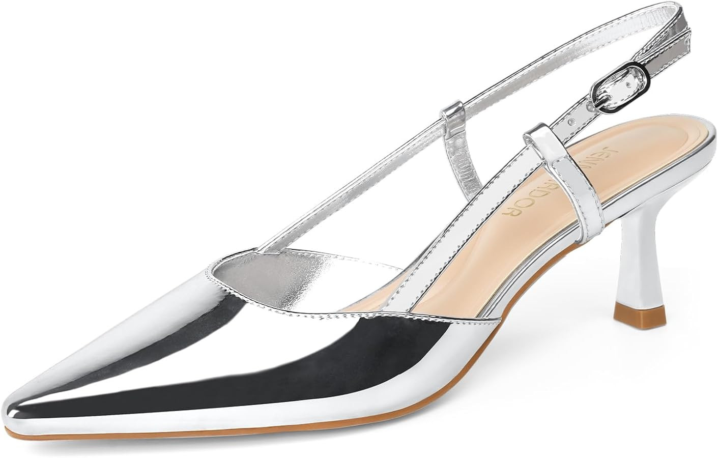JENN ARDOR Women's Slingback Kitten Heel Closed Pointed Toe Dress Pumps Shoes for Women Comfortab... | Amazon (US)