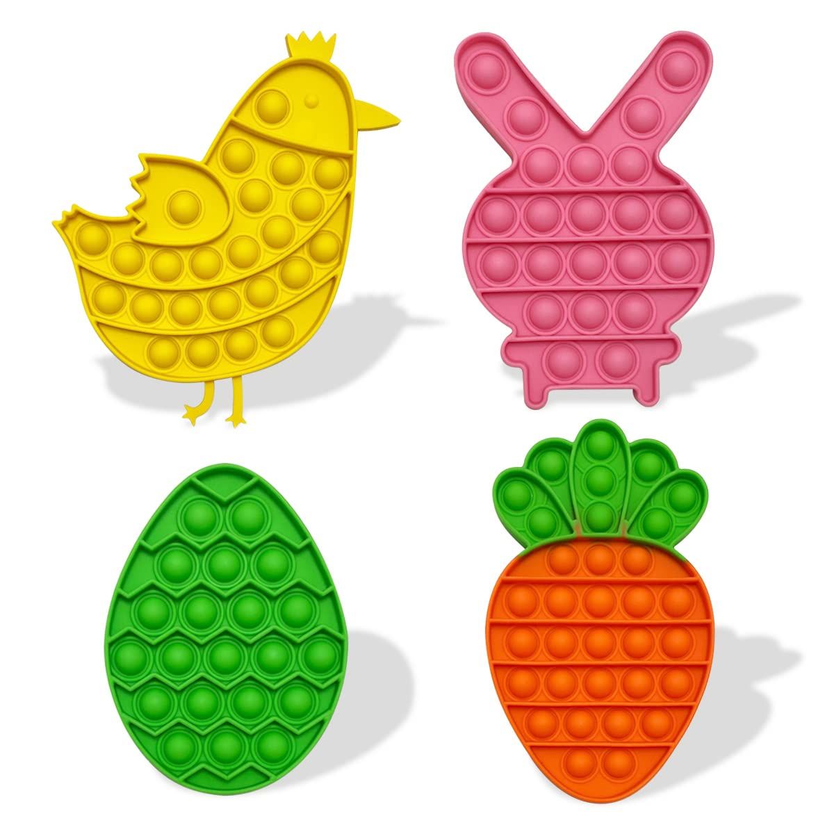 JoFAN 4 Pack Easter Pop Fidget Toys for Kids Boys Girls Toddlers Easter Basket Stuffers Stress Relie | Amazon (US)