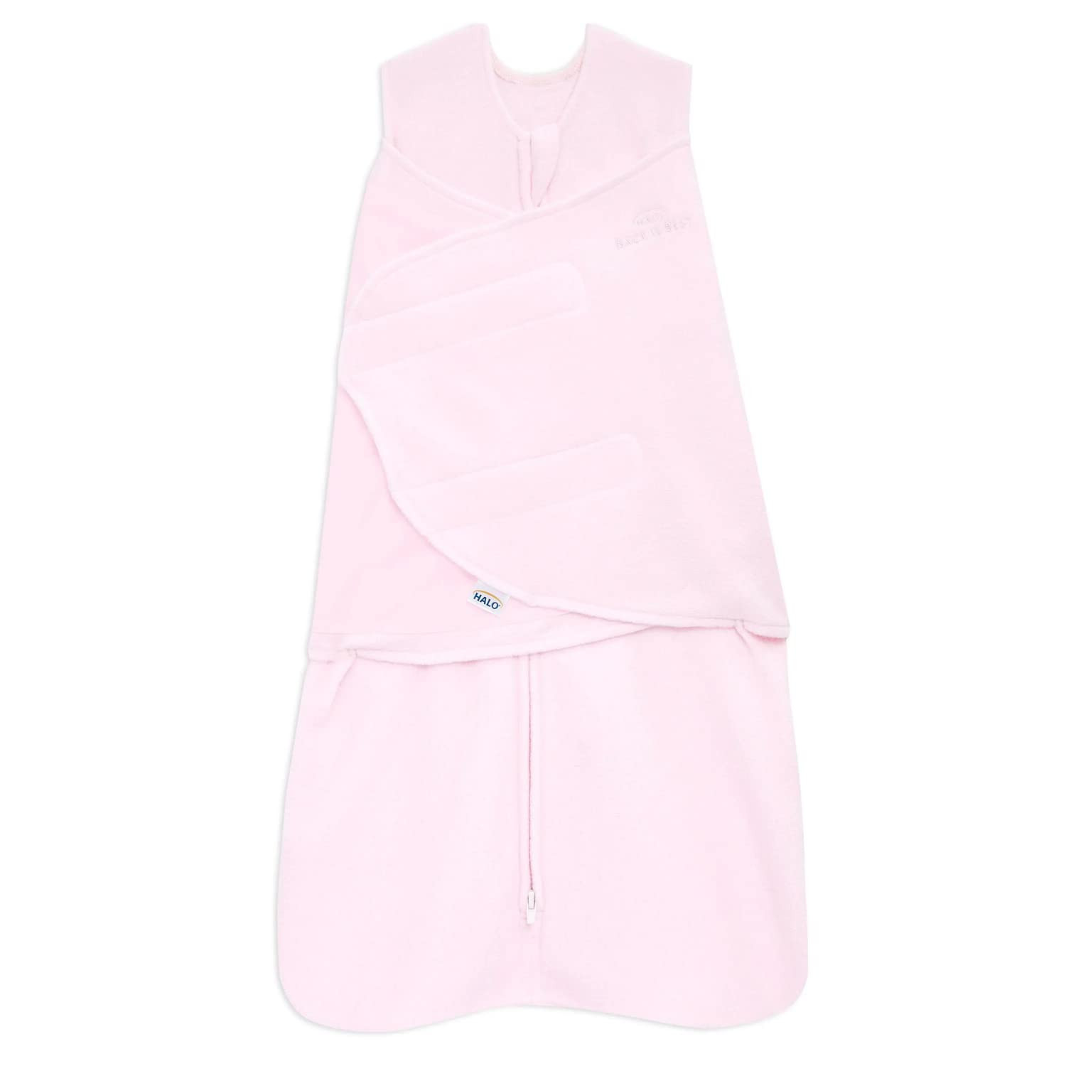 HALO Micro-Fleece Sleepsack Swaddle, 3-Way Adjustable Wearable Blanket, TOG 3.0, Soft Pink, Newbo... | Amazon (US)