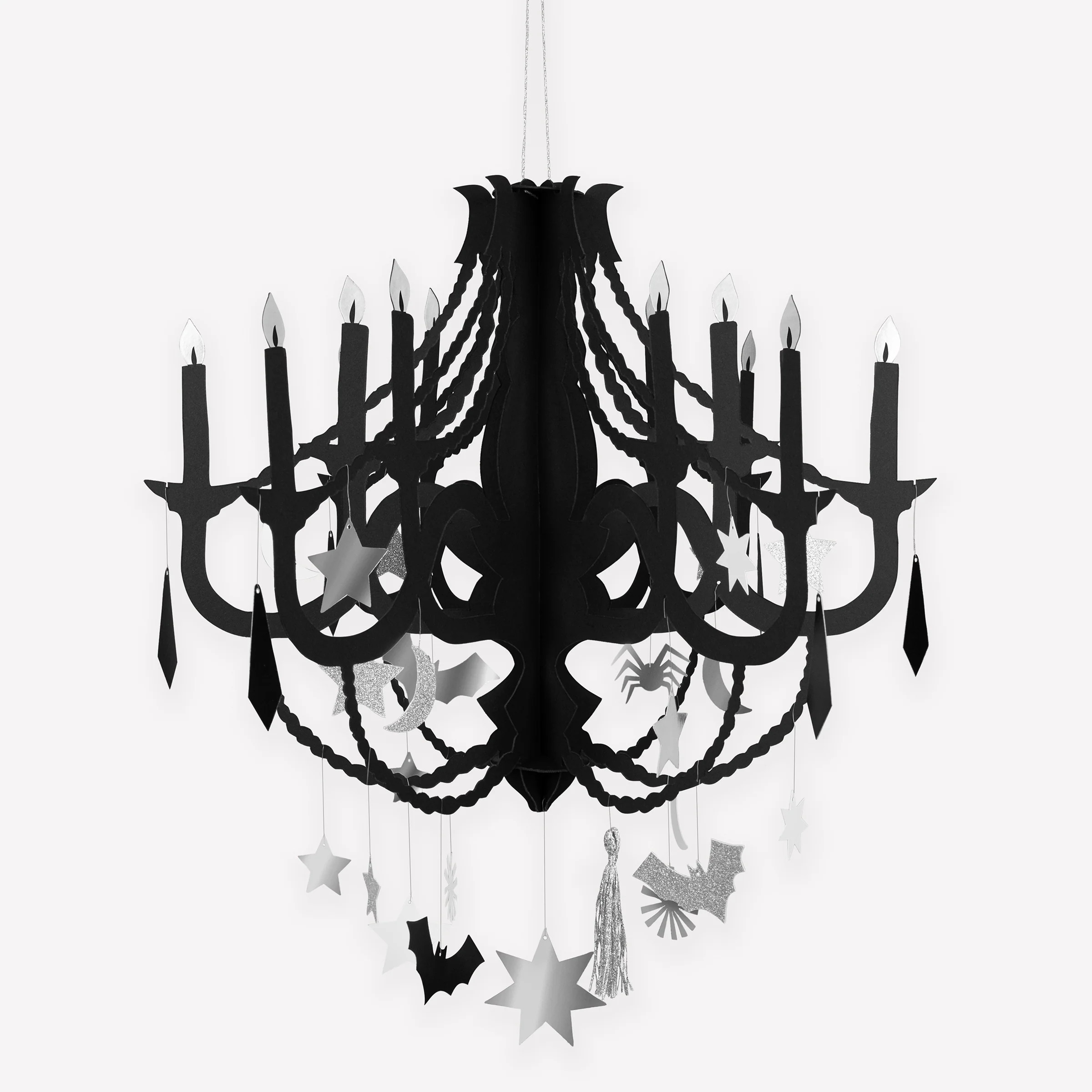 Black Paper Chandelier | Meri Meri