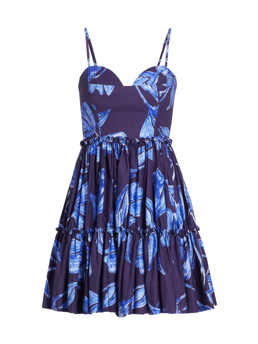 Nightflower Floral Minidress | Saks Fifth Avenue