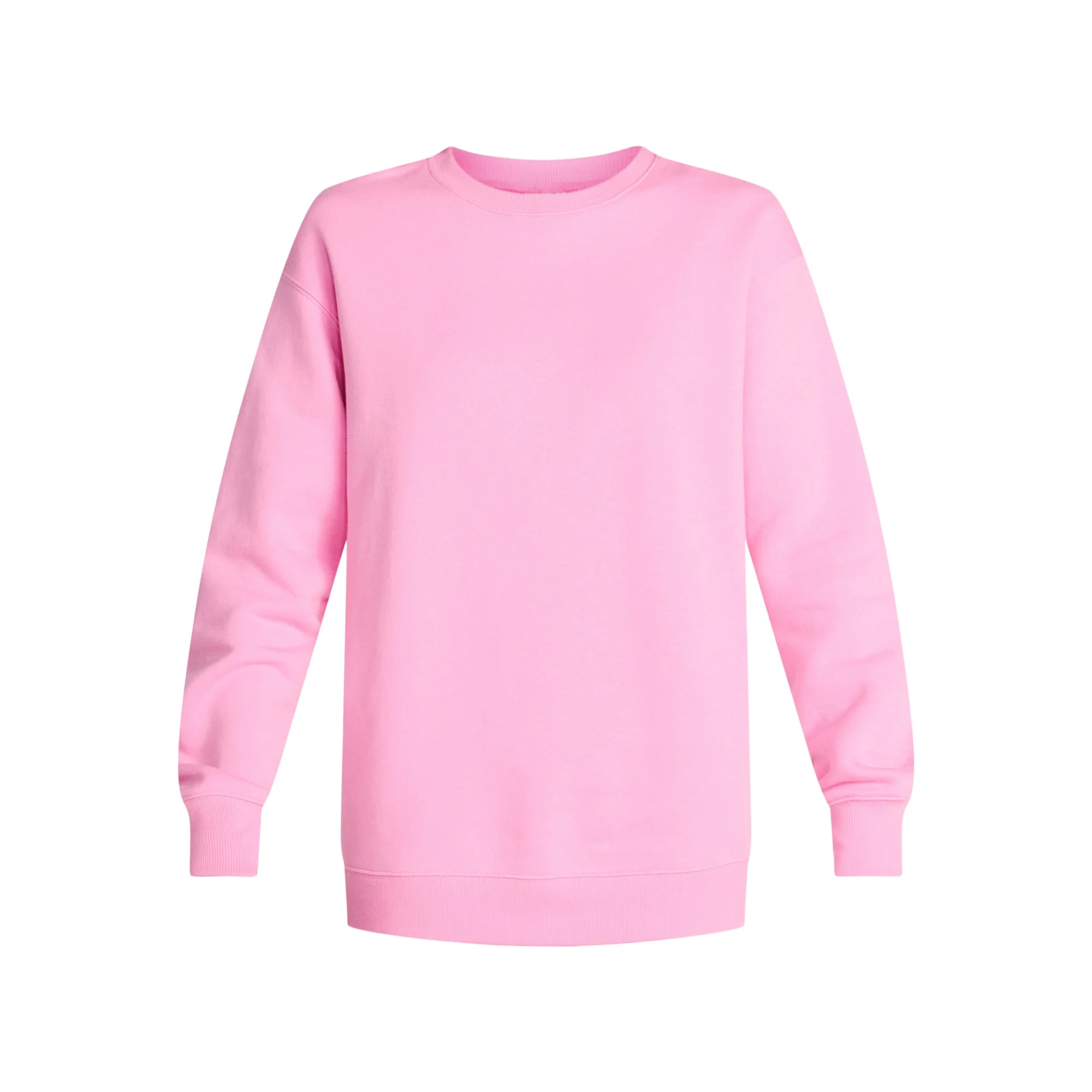 No Boundaries Fleece Oversized Sweatshirt with Long Sleeves, Women’s Sizes XXS-4X | Walmart (US)