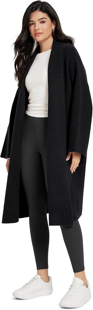 ODODOS Women's Cardigan Sweater Longer Length Open Front Drape Coatigan Warm Soft Knit Long Sleev... | Amazon (US)