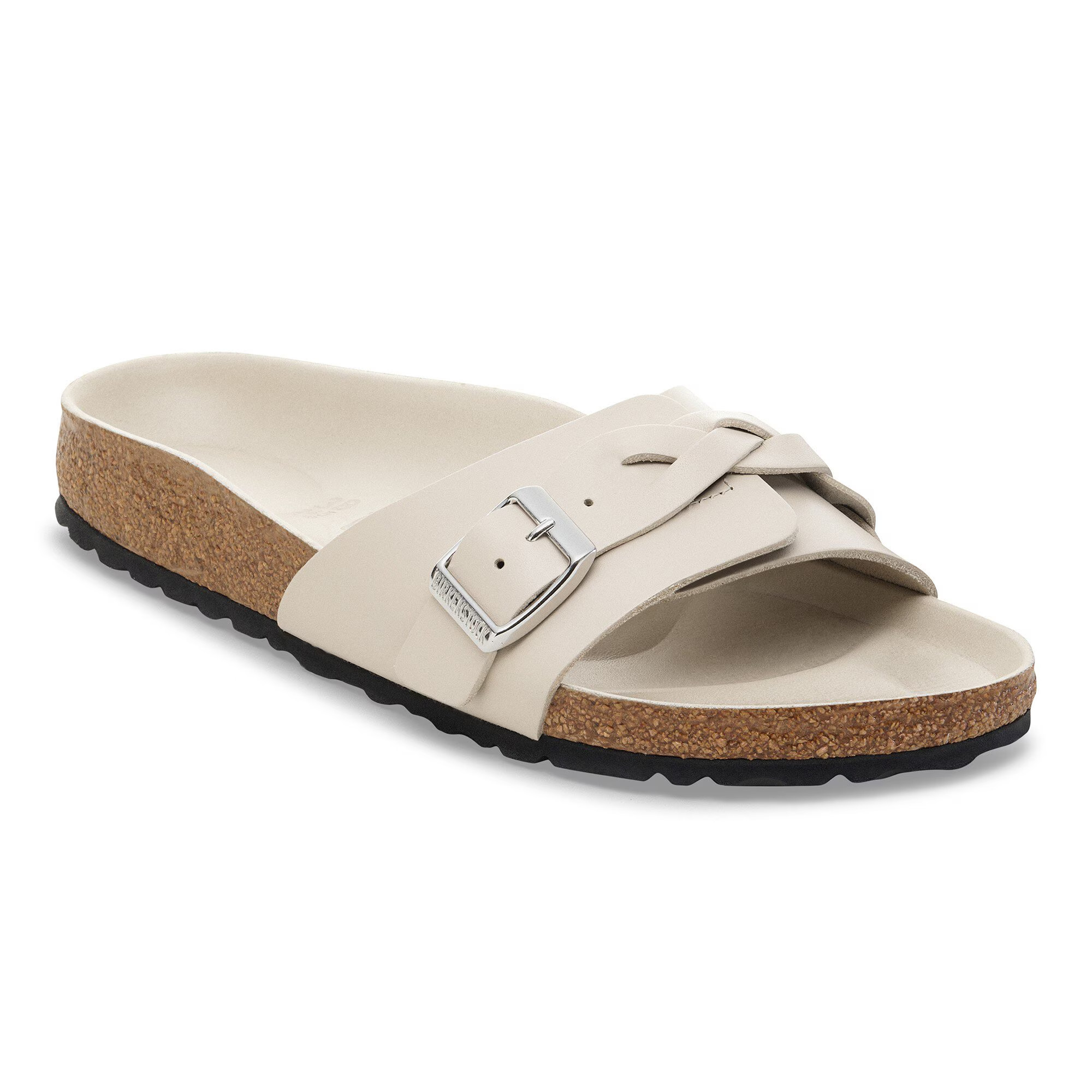 Oita Braided Leather New Dressy Oyster One-Strap Sandals | Birkenstock USA