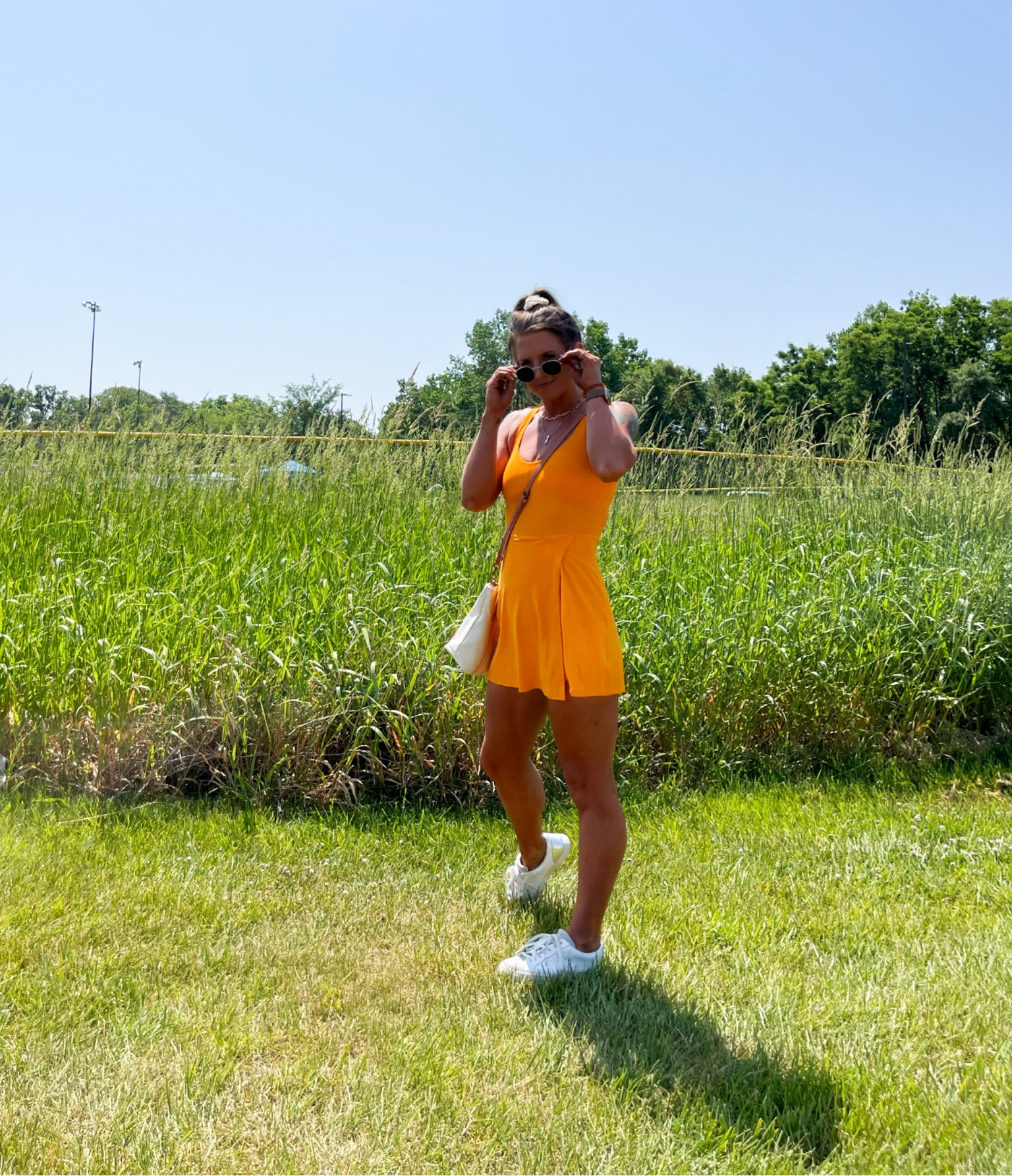Another day another Aerie active romper dress | Summer active wear | Summer outfits for women | easy outfit ideas | fashion for the sport mom | outfits for moms on the go 

#activefashion #outfitlook #activewear #activedress #aerie 

#LTKunder50 #LTKsalealert #LTKSeasonal