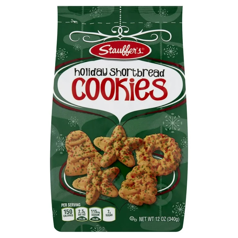 Stauffer's Holiday Shortbread Cookies, 12oz Bag - Walmart.com | Walmart (US)