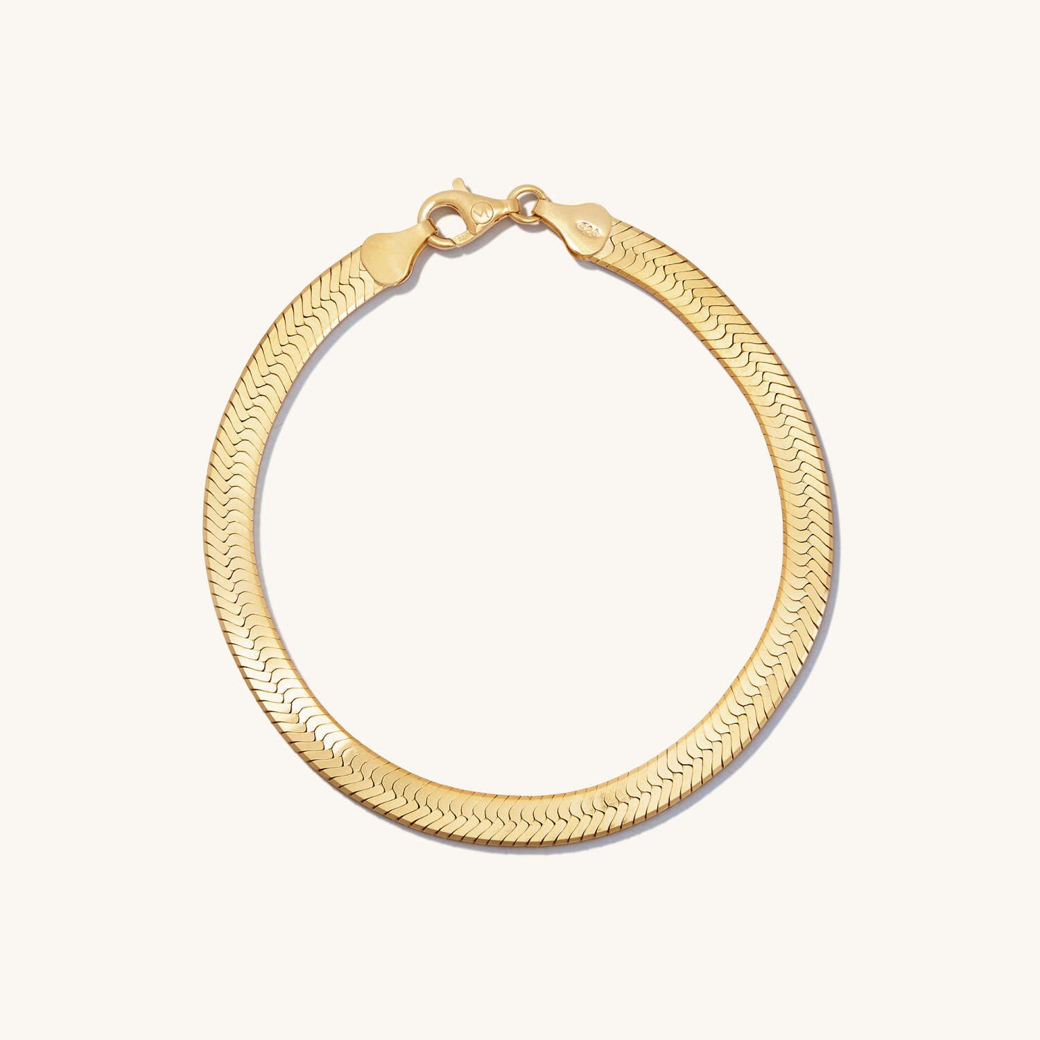 Bold Herringbone Chain Bracelet | Mejuri (Global)
