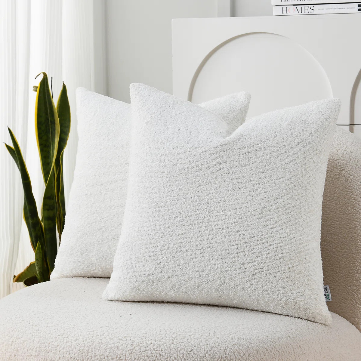 Textured Pillow Covers Textured Boucle Pillow Covers (Set of 2) | Wayfair North America