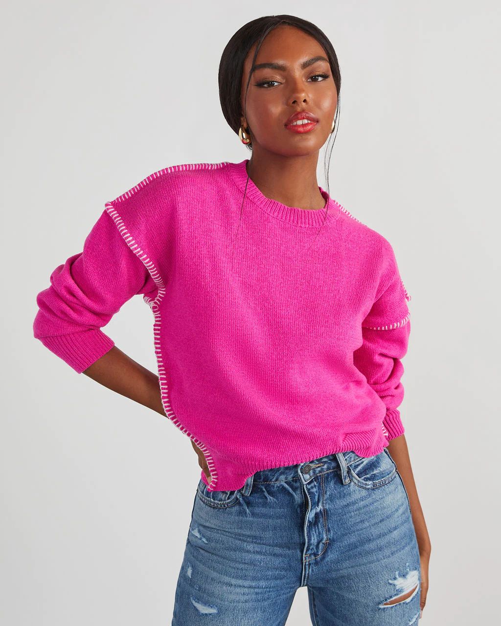 Here For It Knit Pullover Sweater | VICI Collection