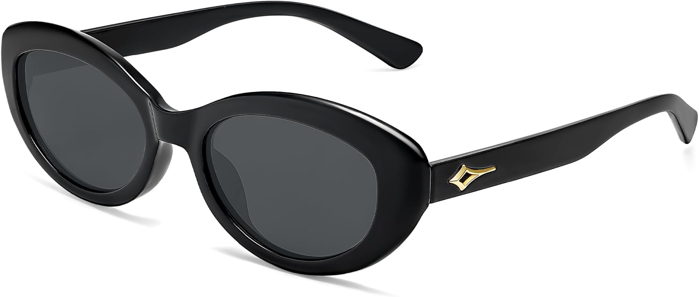SOJOS Trendy Oval Polarized Sunglasses for Women Retro Small Cat Eye Sun Glasses 90s Shades SJ2322 | Amazon (US)