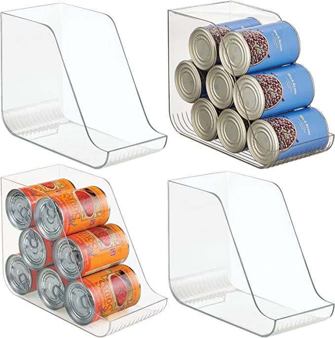 mDesign Plastic Kitchen Storage Organizer Container Bins for Pantry, Fridge, Freezer Organization... | Amazon (US)